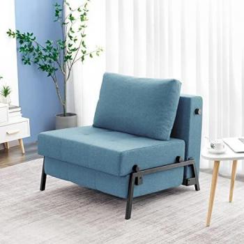 Denim Blue Multi‑Functional Couch‑Bed