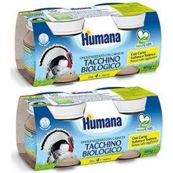 Dinde Bio Homogénéisée Humana – 4x80 g