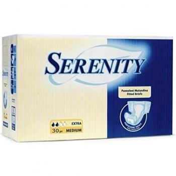 Serenity Extra Large Disposable Briefs for Incontinence, 30 Pieces