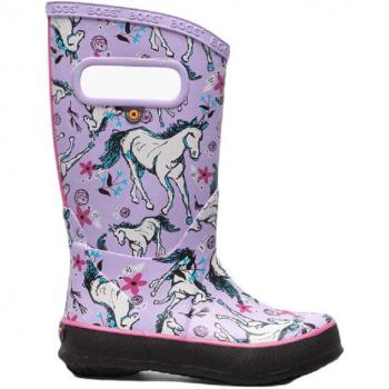Kids' Bogs Unicorn‑Themed Waterproof Shoes – Lavender Collection, 8