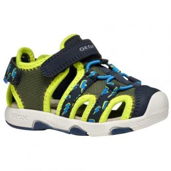 GEOS Enfants Sandales Multi‑Couleurs Pistache & Bleu Marine