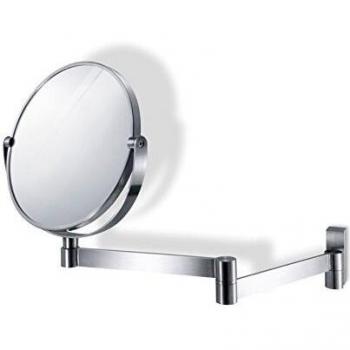 Zack Espejo Pared 3 Aumentos, Ø 18 cm, Acabado Plateado