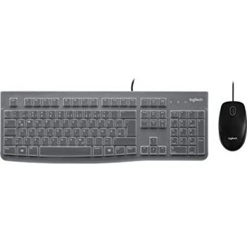 Logitech MK120 Clavier & Souris sans fil QWERTZ en Noir