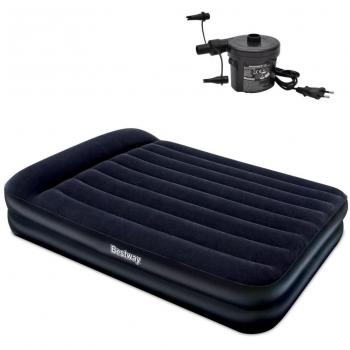 Materasso Gonfiabile Bestway 67345 47 cm, 203 x 157 cm, Pompa Esterna