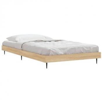 VidaXL Sonoma Oak Bed Frame 100x200 cm without Mattress