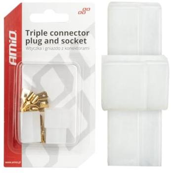 Connecteur Prise 3 Broches AMiO 03513