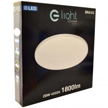 Milagro Bravo 20W LED Ceiling Lamp 390 mm White