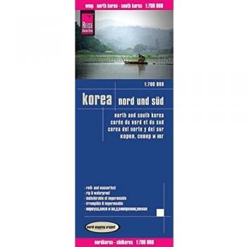 Reise Know-How Landkarte Korea, Nord und Süd 1 : 700.000