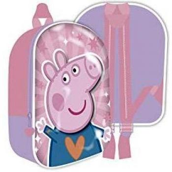 Mochila Peppa Pig 3D 26x31x10 cm