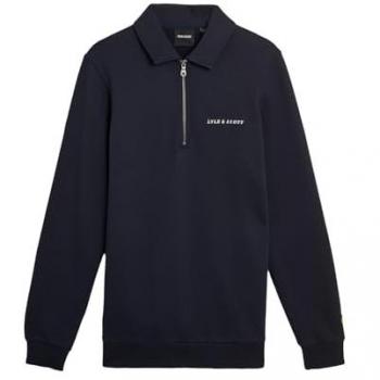Lyle & Scott Logo-Pullover mit Stehkragen