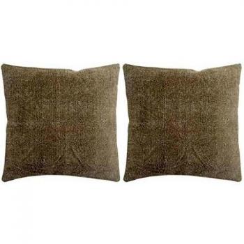 VidaXL 2X Kissen Kelim – Taupe dekoratives Kissenhüllen‑Set