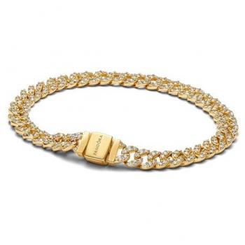 Pulsera de Cadena Cubana Pavé de Pandora