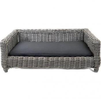 Lit Douillet en Osier Anthracite