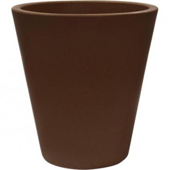 Zanvic Maceta Corsa 40x40 cm, Plástico Polietileno Bronce – GreenStyle