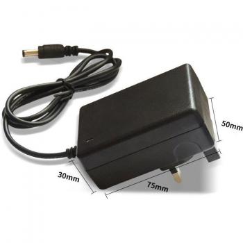 5-Pack 24V 1A AC to DC Adapter with UK Plug