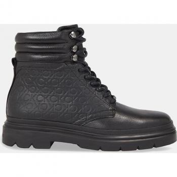 Calvin Klein Botas de Cuero con Insignia de Marca