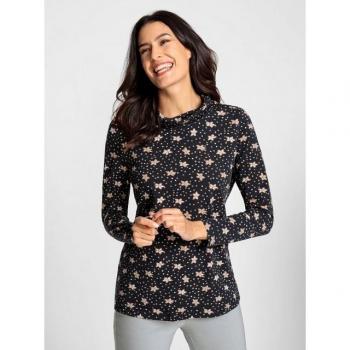 T-shirt Helline Qualité Douceur Noire-Ivoire