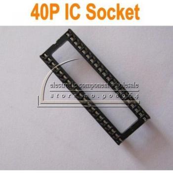 100pcs 40-Pin DIP IC Sockets Wide Body Adapter
