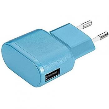 AIWS1U1A-BL Aiino: Cargador USB 1A en Azul, compatible Samsung