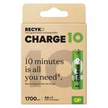 GP Recyko Charge 10 AA NiMH Batterien 1700mAh