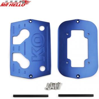 Polished Aluminum Battery Bracket Tray for Optima Red Yellow