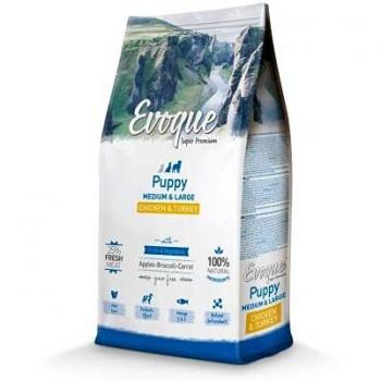 Evoque Cachorro Mediano/Grande Pollo, Pavo y Arroz 12kg