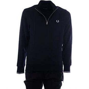 Fred Perry Half Zip Sweatshirt Blau