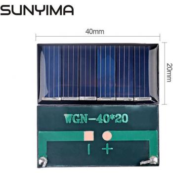 SUNYIMA 10pcs 3V 30MA SunPower Solar Panels