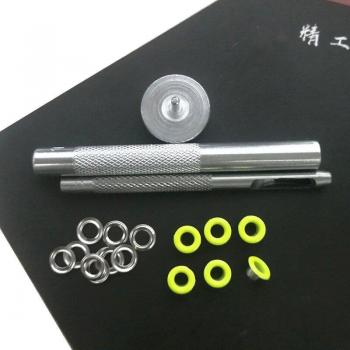 4 mm Bunt‑Ösengarn (50 Stück) – XUNZHE Nietenwerkzeug für Schuhe, Taschen und Handwerksbedarf