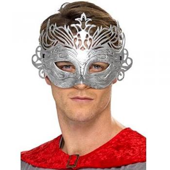 Elegant Silver Colombina Mask