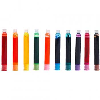Fountain Pen Ink Refills, 10 Colors, 3.4mm