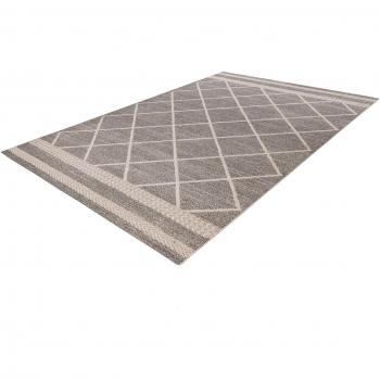 Rhombus 225 Teppich in Braun-Beige 80x150cm