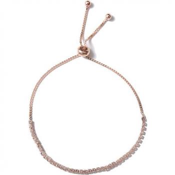 Bracelet ajustable en strass pour femme