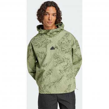 Man Utd x adidas Men's Green City Escape Woven Hoodie