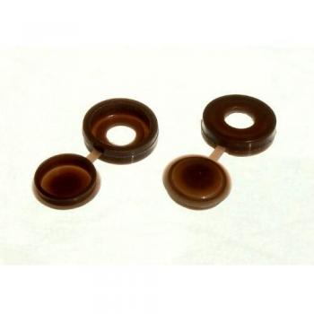 Pack of 10000 Brown Screw Cap Cup Washers with Hinged Covers for No. 6 & 8 Screws
