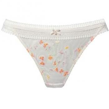 Tanga Lascana Naranja y Lila Vibrante en Verde Suave