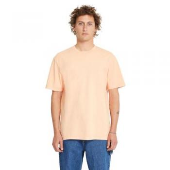 Men’s Solid Stone Pale Peach T-Shirt, Short Sleeve, Size M