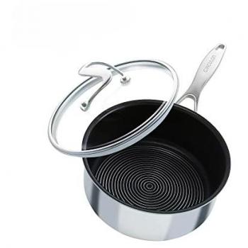 Circulon C Series 18cm Non-Stick Tri-Ply Stainless Steel Saucepan, Silver