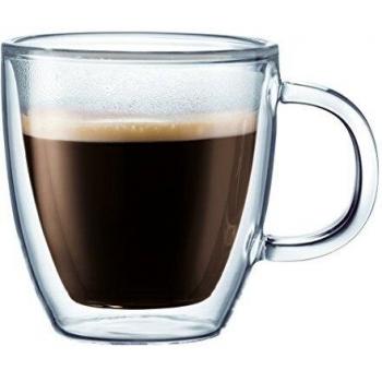 Bodum Bistro Transparent Thermo Mug Duo – 150 mL, Heat & Cold Insulation