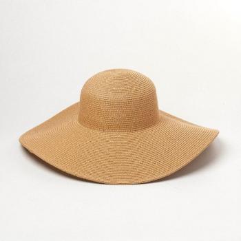 Girls' Straw Beach Hat with UV Protection