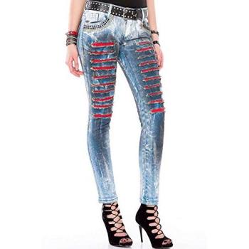 Damen Slim Jeans CIPO & BAXX 29 Länge 32 blau WD‑375
