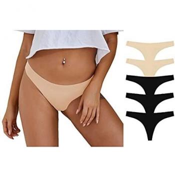 Bragas RosyWing Pack de 5, Tangas Sin Costuras para Mujer, Suave y Cómodo