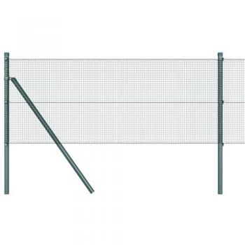 GreenSteel 0.4x25m Post-Integrated Fence (vidaXL)