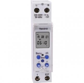 Minuterie LCD TM610 220V/110V 18mm Rail DIN Programmable 16A 7 Jours 24 Heures