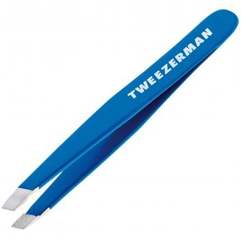 Tiny TWEEZERMAN Pinzette „Bahama Blue“ – Handgefertigte abgeschrägte Klinge
