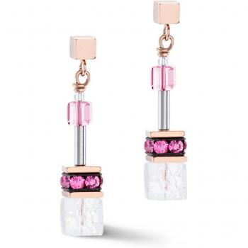 Coeur De Lion Pink Rock Crystal Earrings