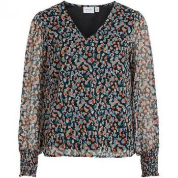 VILA Hemdbluse Falia Dotti Bunt
