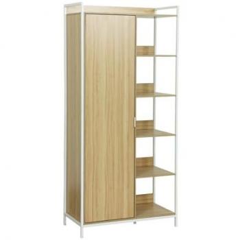 Armadio Sweeek: 1 Sezione, 6 Scaffali, 1 Porta