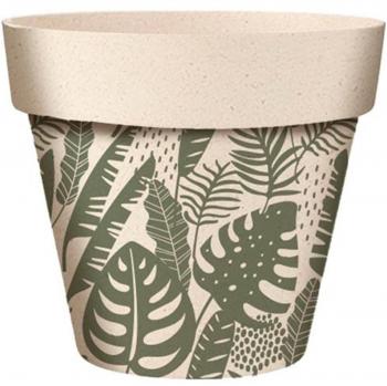 Coppia di Cache‑pot Bambù Verde Beige A2042