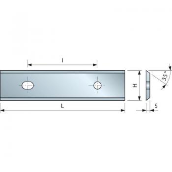 Plaquette de finition 35° 40x12x1,5 I26